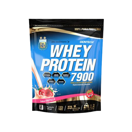 WHEY PROTEIN 7900 GENTECH 1KG - FRUTILLA