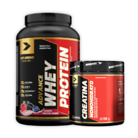 PROTEINA FRUTOS ROJOS 1KG + CREATINA SIN SABOR 150GR BODY ADVANCED