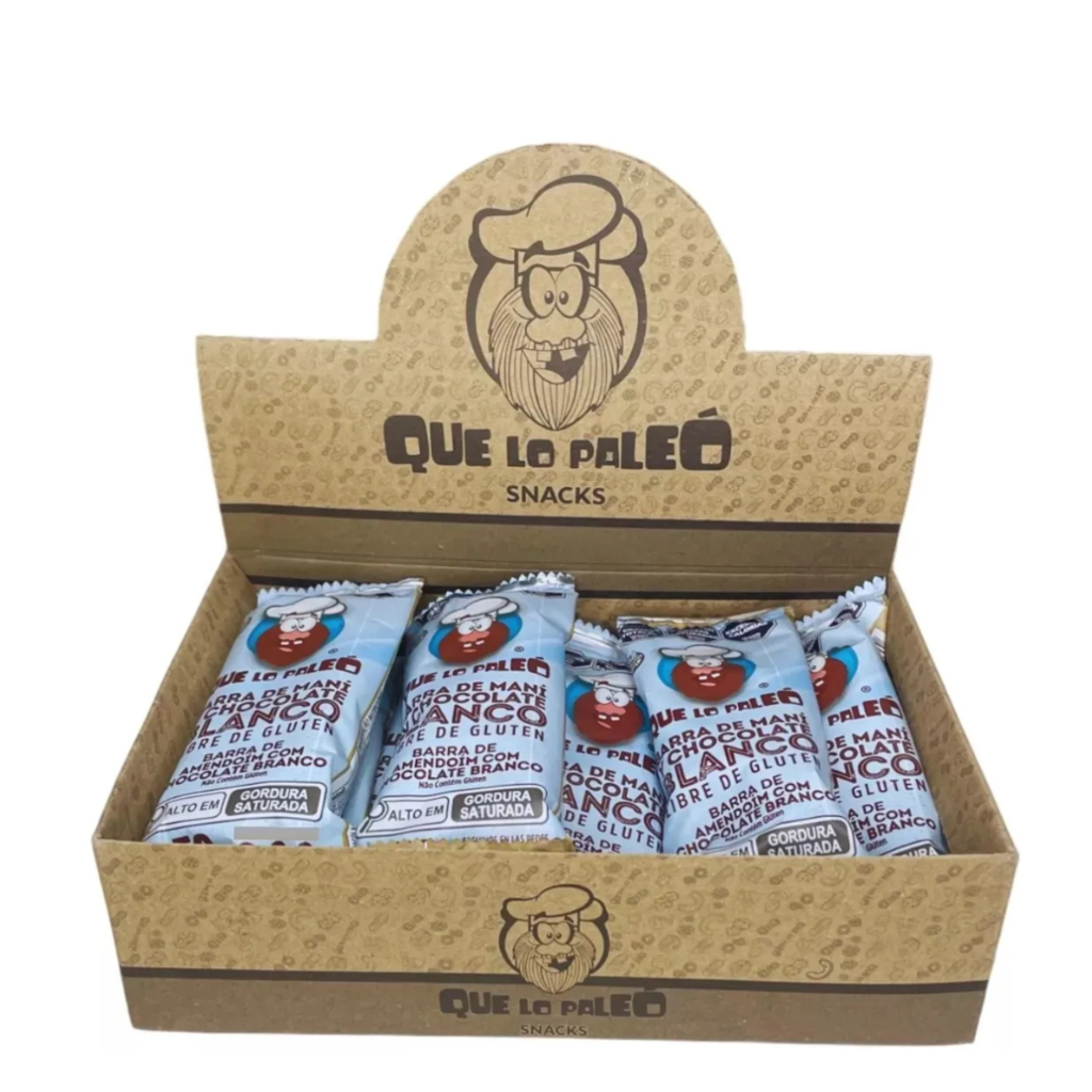 CAJA DE BARRITAS Q" LO PALEO - CHOCOLATE BLANCO