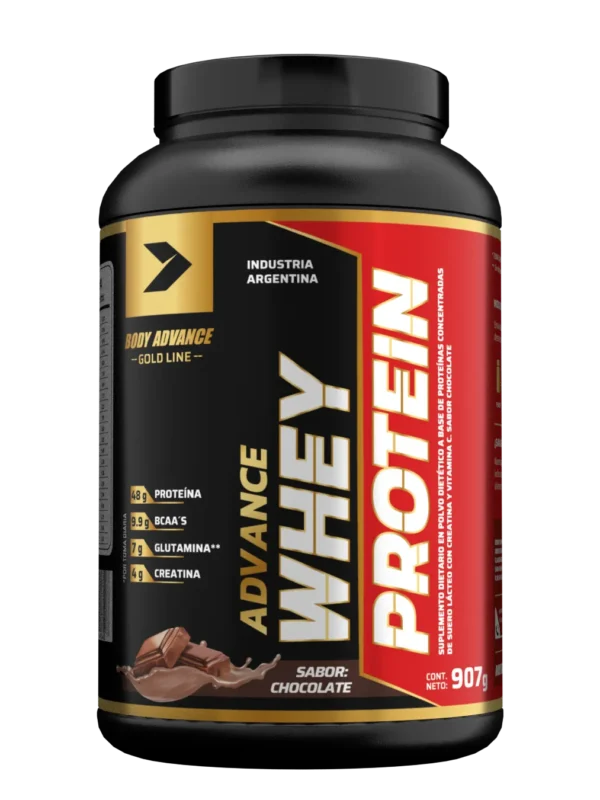 BOD-001-CHOCO PROTEINA WHEY BODY ADVANCED - CHOCOLATE / FRUTOS ROJOS / VAINILLA
