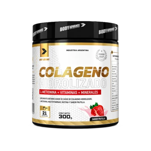 COLAGENO HYDROLIZADO BODY ADVANCE FRUTILLA X 300 GR