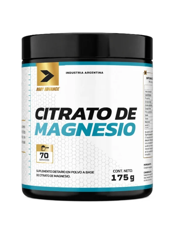 CITRATO DE MAGNESIO BODY ADVANCE 170GR 70 SERVICIOS