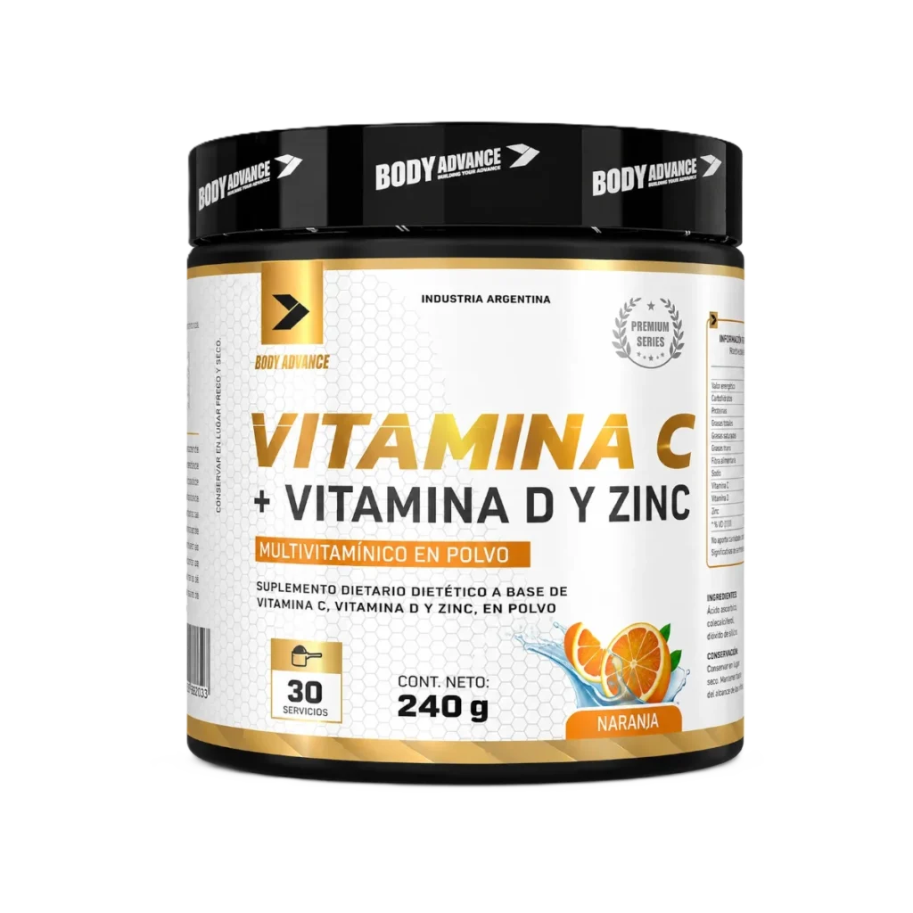 VIT C BODY ADVANCE VITAMINA C CON VITAMINA D Y ZINC