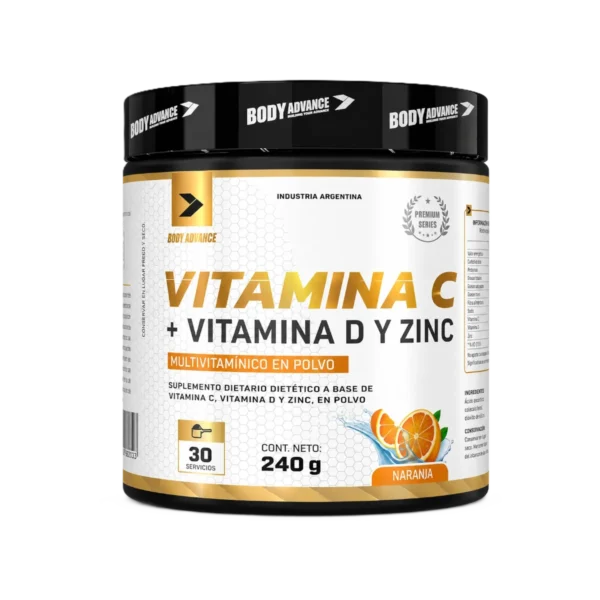 VIT C BODY ADVANCE VITAMINA C CON VITAMINA D Y ZINC