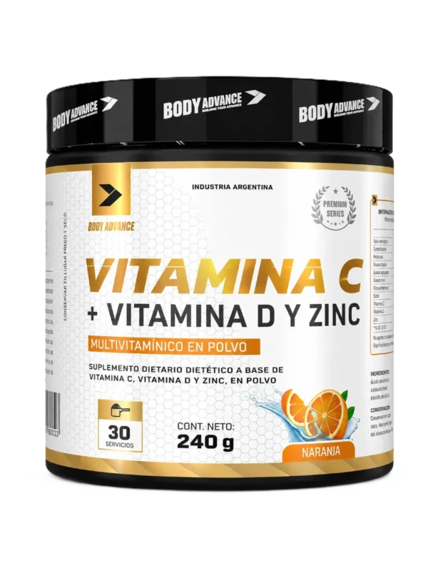 BOD-022 VIT C BODY ADVANCE VITAMINA C CON VITAMINA D Y ZINC