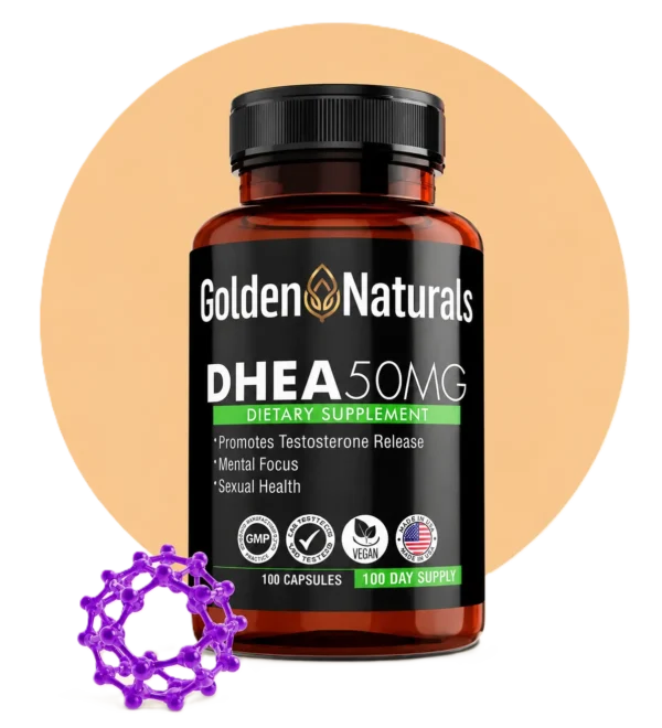 DHE-001-GL DHEA 50 MG GOLDEN NATURALS 100 CAPS