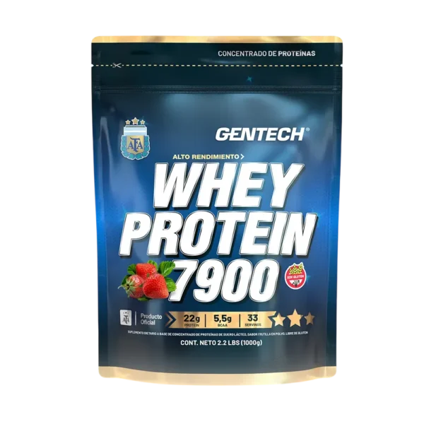 WHEY PROTEIN 7900 GENTECH 1KG - FRUTILLA