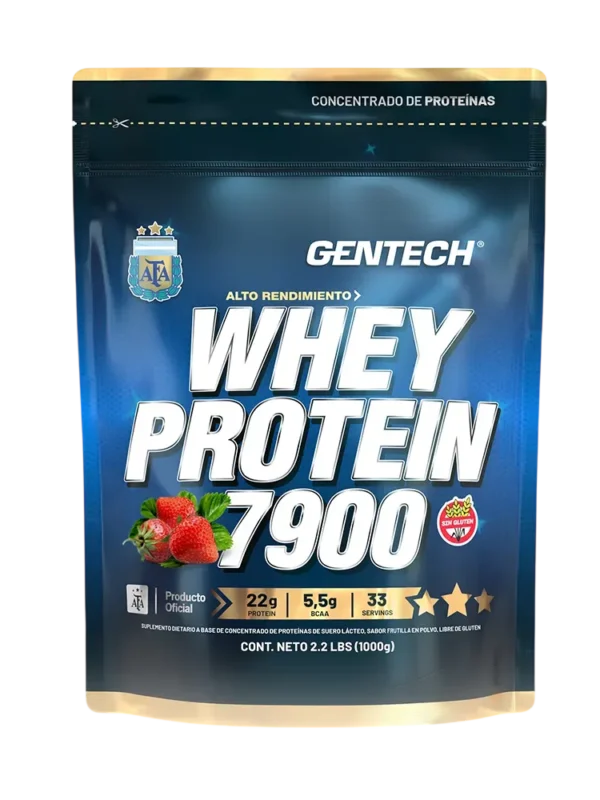 GEN-011-FRUT WHEY PROTEIN 7900 GENTECH 1KG - FRUTILLA