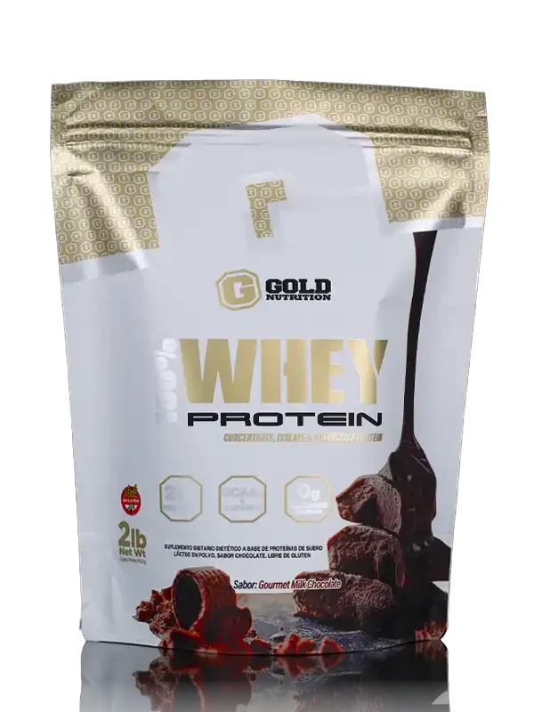 WHEY PROTEIN GOLD NUTRITION DOLBY PACK  - CHOCOLATE / FRUTILLA / VAINILLA