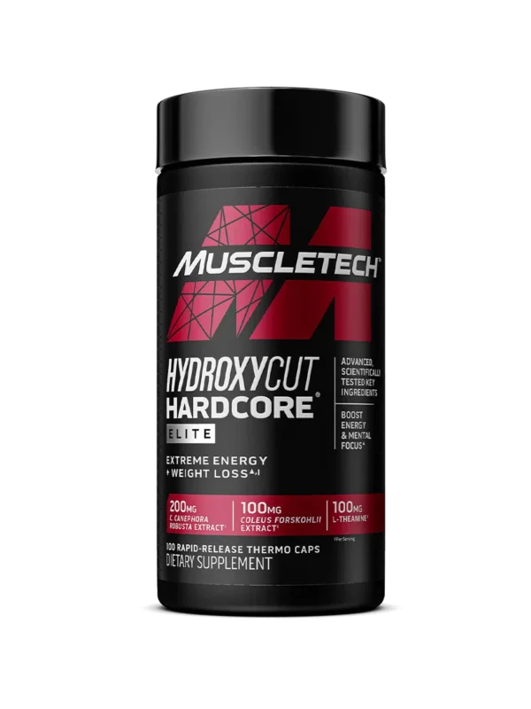 HYDROXYCUT HARDCORE ELITE MUSCLETECH X 100 CAPSULAS