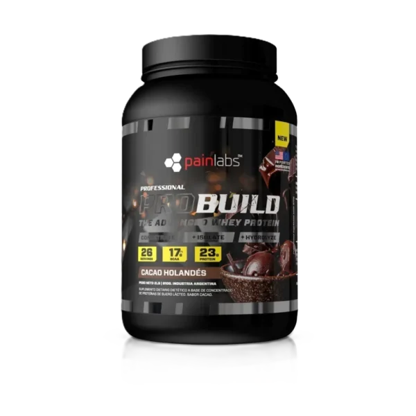 PRO BUILD ISOLATE HYDROLIZADA - CHOCOLATE / DULCE DE LECHE / FOREST CREAM / HAZELNUT / STRAWBERRIES / TIRAMISU / CHOCOLATE DUBAI / VAINILLA