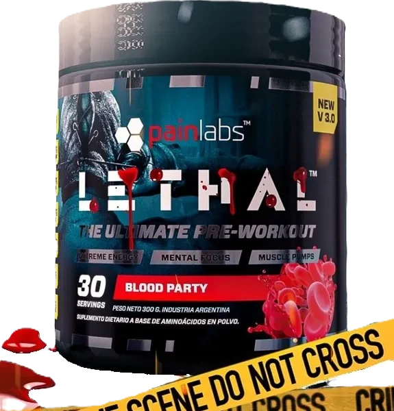 PRE WORKOUT LETHAL PAINLABS - BLOOD PARTY / COTTON CANDY / GRAPE / MANGO ORANGE / MIAMI VICE