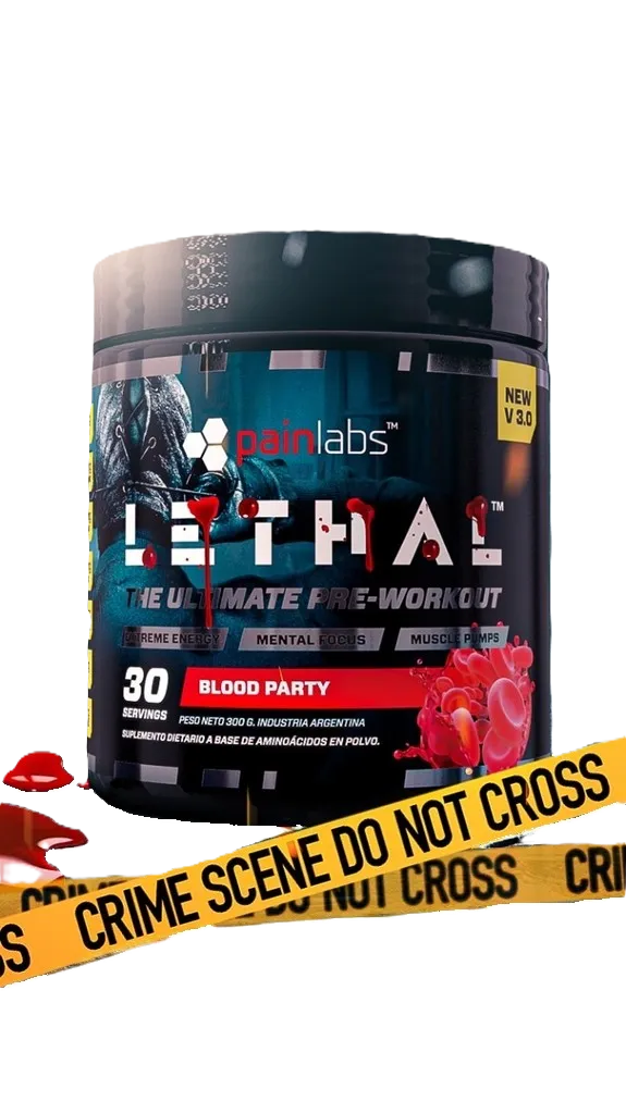 PRE WORKOUT LETHAL PAINLABS - BLOOD PARTY / COTTON CANDY / GRAPE / MANGO ORANGE / MIAMI VICE