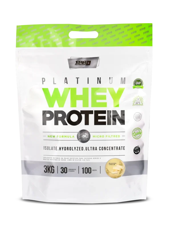 PREMIUM WHEY PROTEIN STAR NUTRITION ZIPPER PACK X 3 KILOS