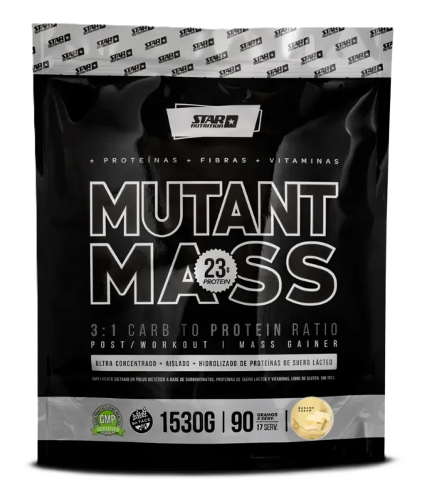 MUTANT MASS STAR NUTRITION X 1,5KG – BANANA / CHOCOLATE / FRUTILLA / VAINILLA