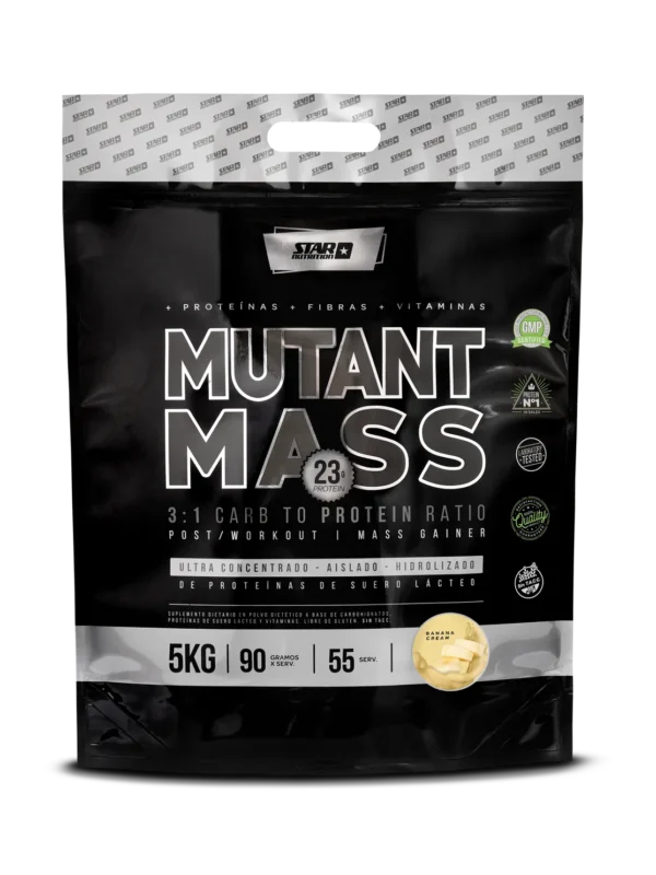 MUTANTMASS STAR NUTRITION ZIPPER PACK X 5 KG - BANANA / CHOCOLATE / FRUTILLA / VAINILLA