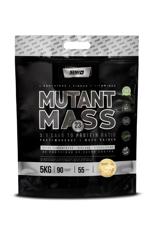MUTANTMASS STAR NUTRITION ZIPPER PACK X 5 KG - BANANA / CHOCOLATE / FRUTILLA / VAINILLA
