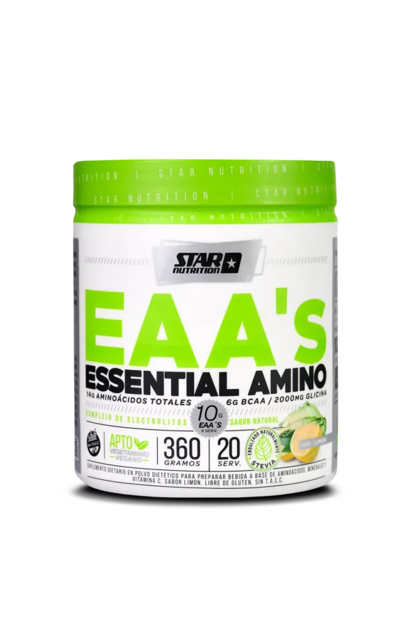 STN-039 EAAS ESSENTIAL 9 AMINOS STAR NUTRITION LIMÓN