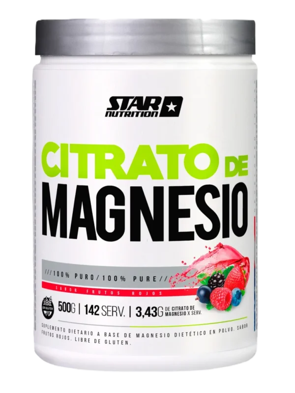 CITRATO DE MAGNESIO STAR NUTRITION - FRUTOS ROJOS | NEUTRO
