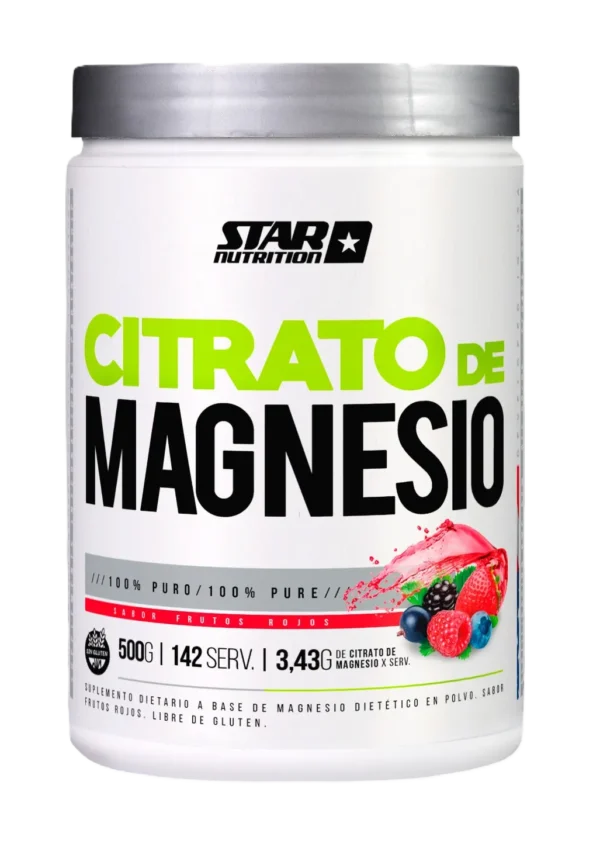 CITRATO DE MAGNESIO STAR NUTRITION - FRUTOS ROJOS | NEUTRO