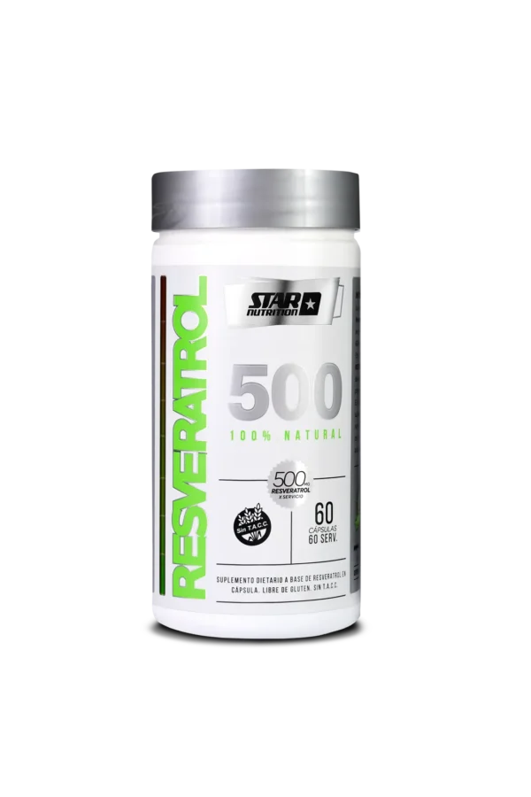 RESVERATROL 500 MG STAR NUTRITION X 60 CAPSULAS