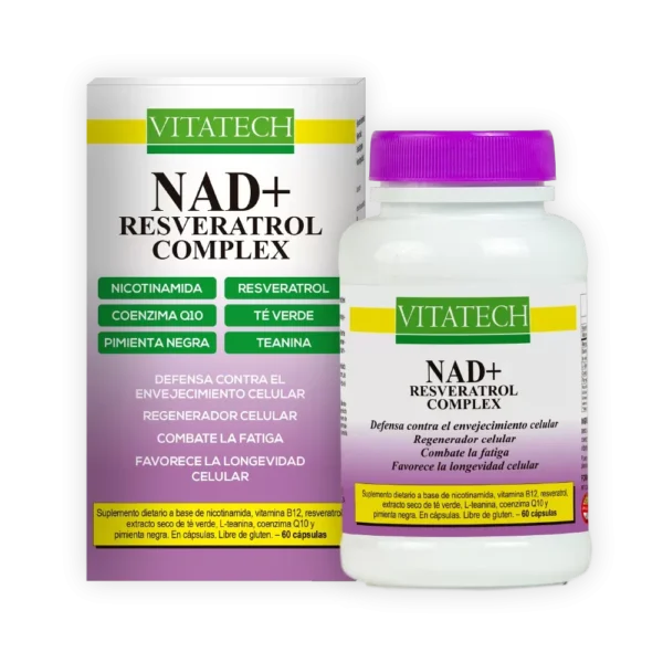 NAD + RESVERATROL COMPLEX CAPSULAS VITATECH