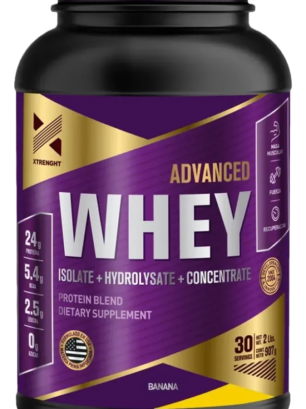 XTR-001-BANA WHEY ADVANCE ISOLADA + HYDROLIZADA XTRENGHT