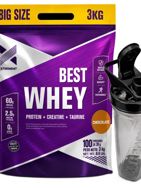 BEST WHEY + SHAKER DE REGALO XTRENGHT X 3 KG